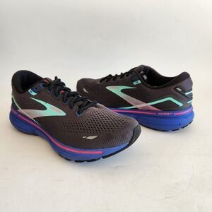Brooks Ghost 15 Black /Gray Aruba Running Training Shoes Women's Size 10